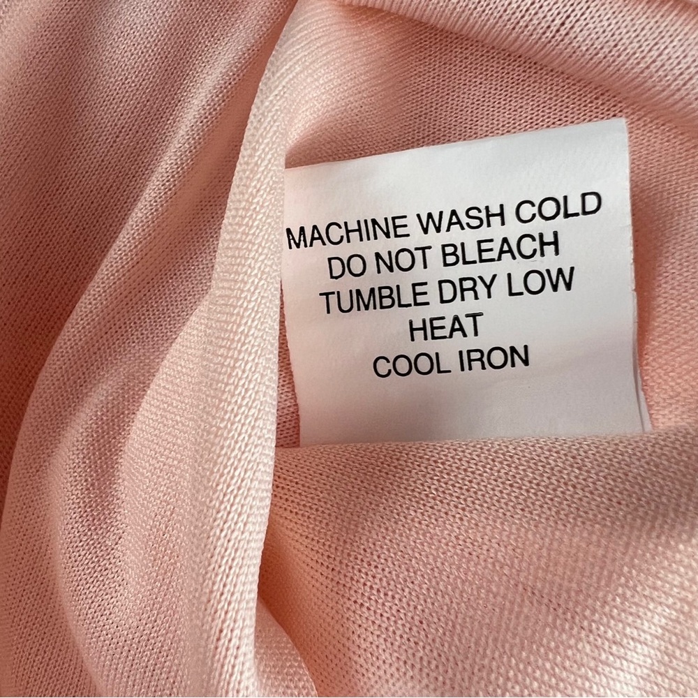 PacSun LA Hearts Size Large Keyhole Babydoll Mini Dress Pink Ruched Tie Front - Picture 7 of 7